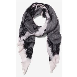 Express Lace Print Square Scarf